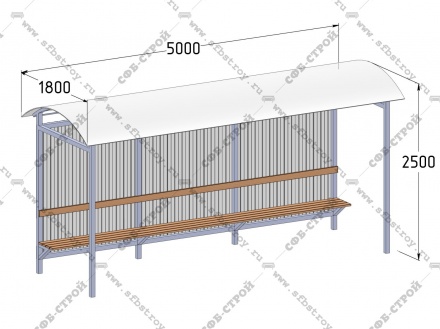 Остановочный комплекс 2500х1800х5000