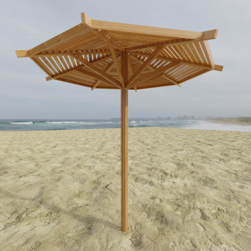 Зонт пляжный 008