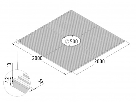 Пристволовая решетка стронг  2.0