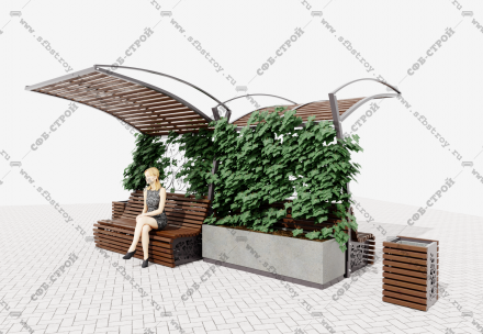 Скамеечный комплекс  Волна