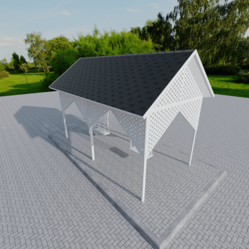 Качели с навесом