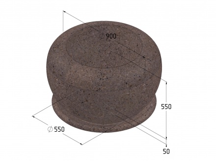 Вазон бетонный