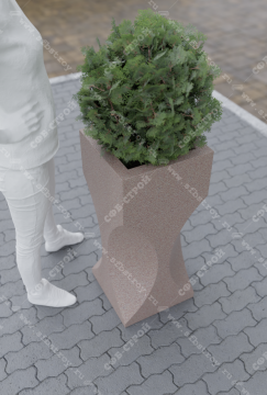 Кашпо из бетона