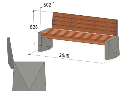 Скамья полигональ