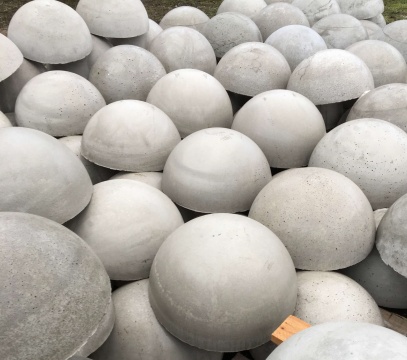 Полусфера антипарковачная 250х500