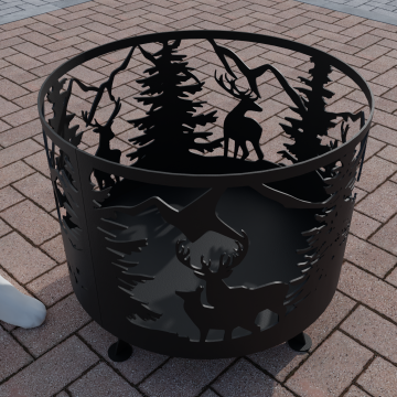 Костровая чаша - Лесной олень